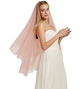 Leimandy Double Layer Tulle Bridal Veil 2 Tier Sheer Wedding Veil